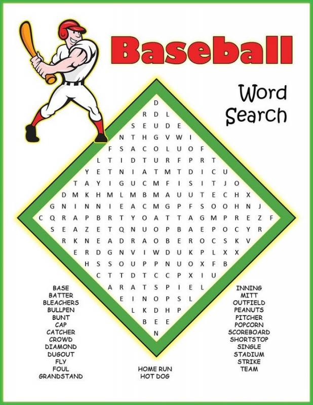 Try your skill with our Baseball Word Search Puzzle Metro Voice News